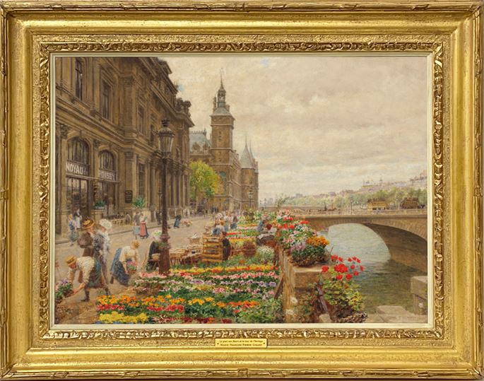 Marie-François Firmin-Girard - Le quai aux fleurs et l’hôtel de ville | MasterArt